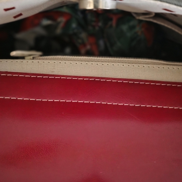 VINTAGE Kate Spade Purse & Wallet Army Green and Red - Picture 13 of 16